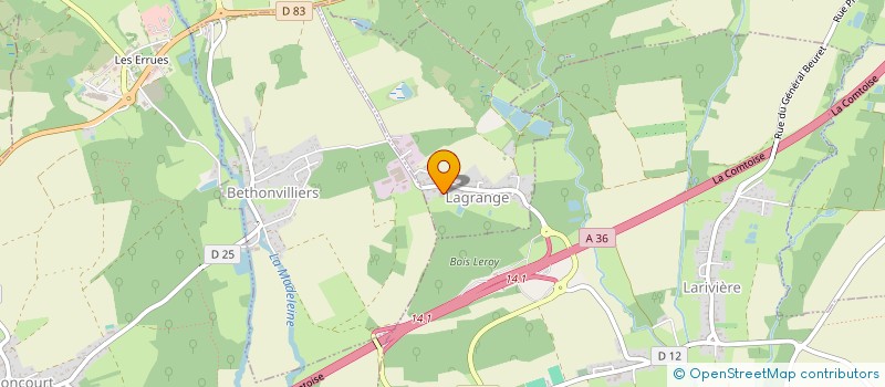 localisation de l'entreprise AG TP à LAGRANGE
