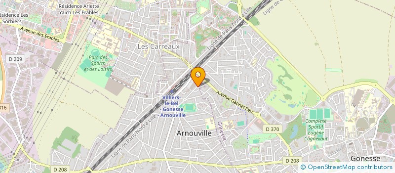 localisation de l'entreprise AG TRANSPORT à ARNOUVILLE