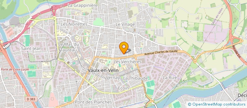 localisation de l'entreprise AG TRANSPORTS  VAULX-EN-VELIN