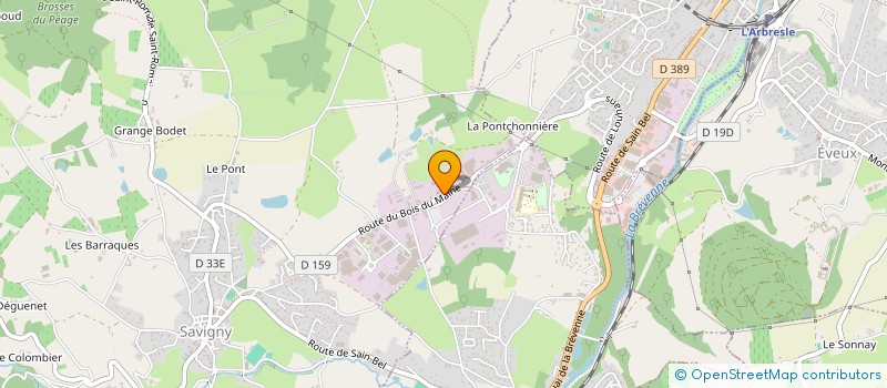 localisation de l'entreprise AG TRAVAUX à SAVIGNY