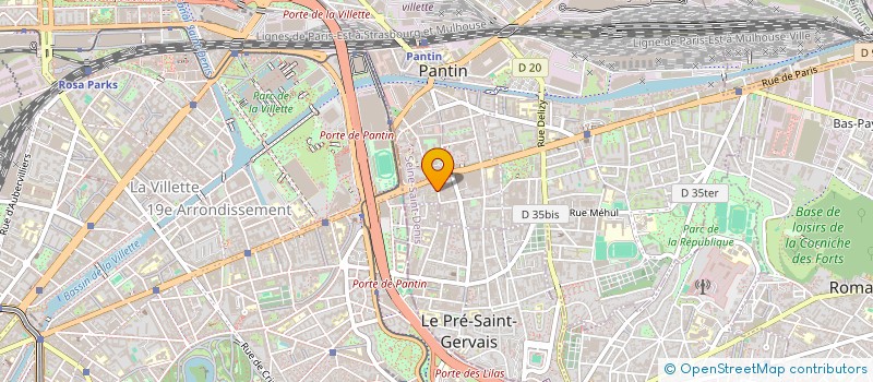 localisation de l'entreprise AG VIN  PANTIN