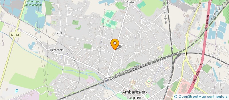 localisation de l'entreprise AG VINS  BORDEAUX