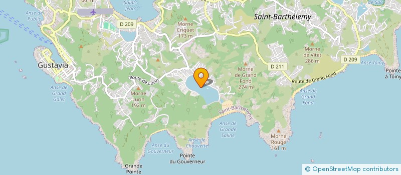 localisation de l'entreprise AG2 à SAINT-BARTHELEMY