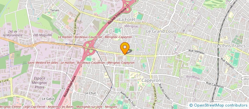 localisation de l'entreprise AG22  MERIGNAC