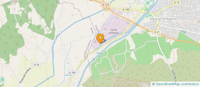 localisation de l'entreprise AG2C à LANCON-PROVENCE