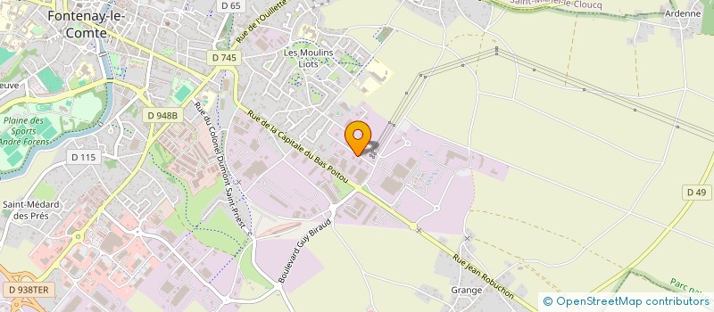 localisation de l'entreprise AG2C à FONTENAY-LE-COMTE
