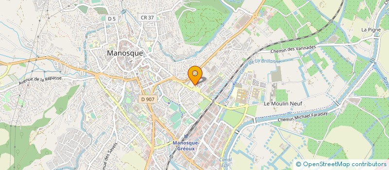 localisation de l'entreprise AG2J à MANOSQUE