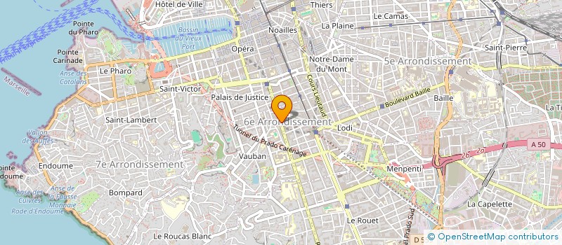 localisation de l'entreprise AG2M à MARSEILLE