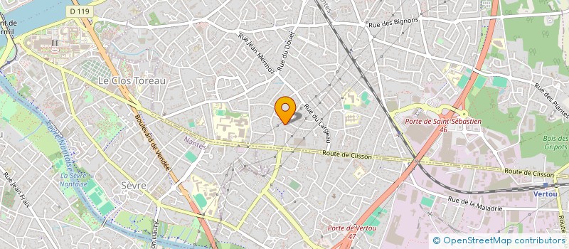 localisation de l'entreprise AG2S à SAINT-SEBASTIEN-SUR-LOIRE