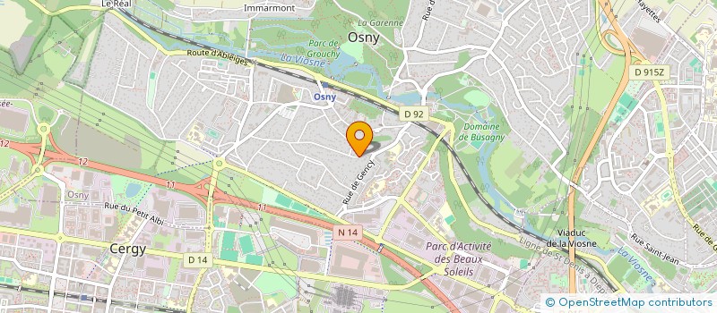 localisation de l'entreprise AG2S à OSNY
