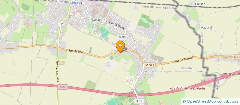 localisation de l'entreprise AG3 RENOVATION  BAISIEUX