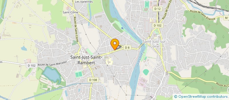 localisation de l'entreprise AGA 42  SAINT-JUST-SAINT-RAMBERT