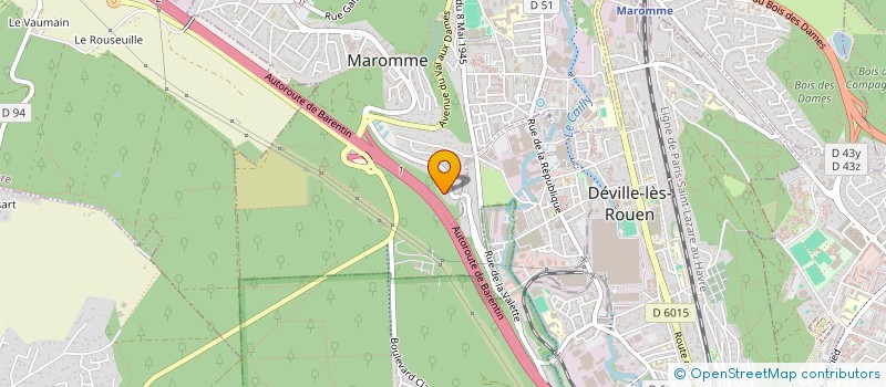 localisation de l'entreprise AGA à ROUEN