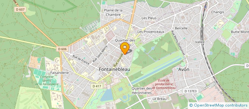 localisation de l'entreprise AGA  FONTAINEBLEAU