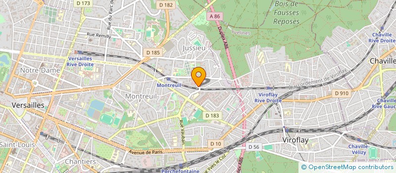 localisation de l'entreprise AGA BAT à VERSAILLES