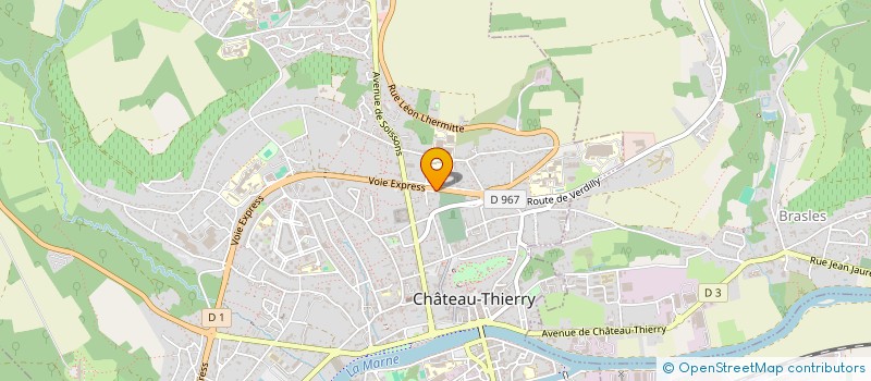 localisation de l'entreprise AGA IMMOBILIER à CHATEAU-THIERRY