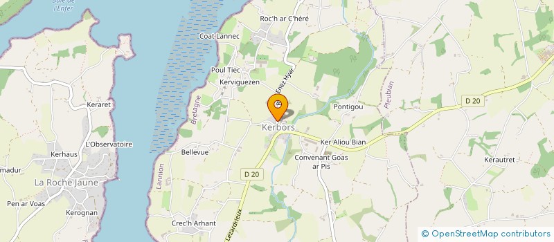 localisation de l'entreprise AGA KERBILLIC  KERBORS
