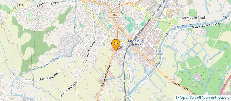localisation de l'entreprise AGA LOCATION à MANOSQUE