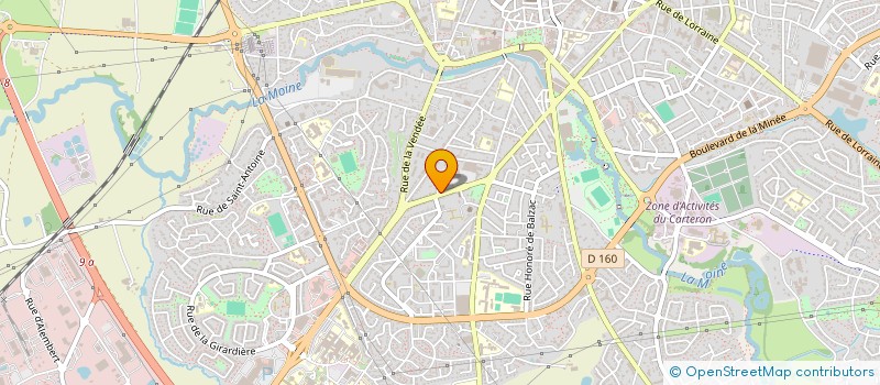 localisation de l'entreprise AGA PRESSING à CHOLET