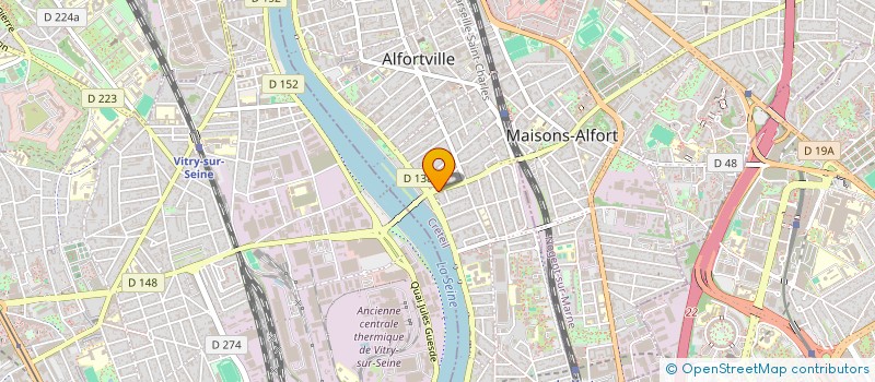 localisation de l'entreprise AGA RENOVATION à ALFORTVILLE