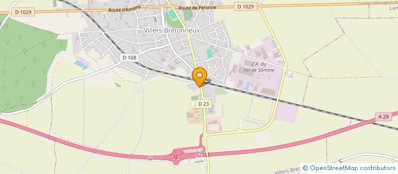 localisation de l'entreprise AGAB à VILLERS-BRETONNEUX