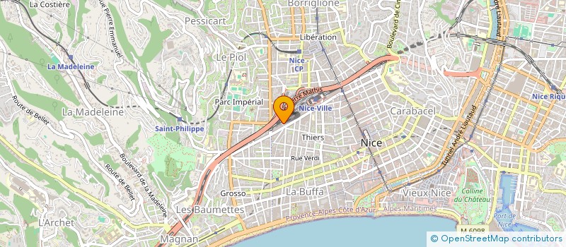 localisation de l'entreprise AGABE  NICE