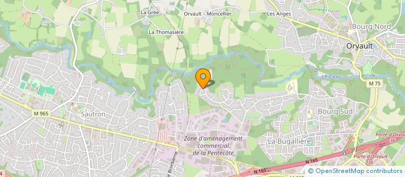 localisation de l'entreprise AGACINE IMMO à ORVAULT