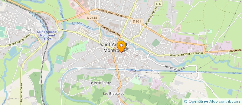 localisation de l'entreprise AGACSAM  SAINT-AMAND-MONTROND
