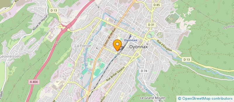 localisation de l'entreprise AGAD à OYONNAX