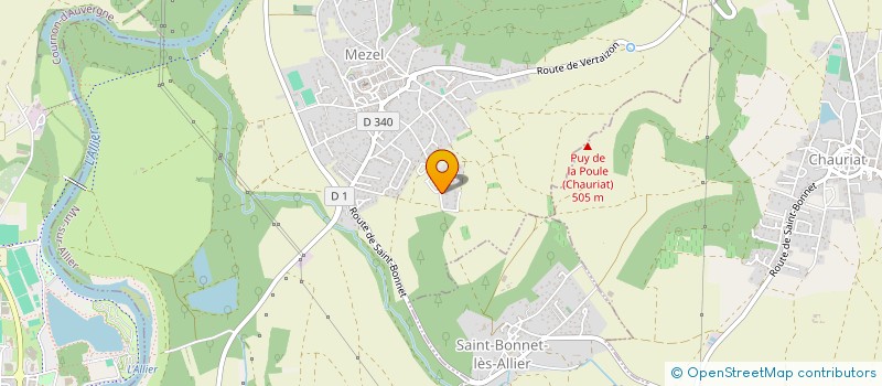 localisation de l'entreprise AGAD LOCATION  MUR-SUR-ALLIER