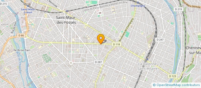 localisation de l'entreprise AGADC IMMO ROUGE à SAINT-MAUR-DES-FOSSES