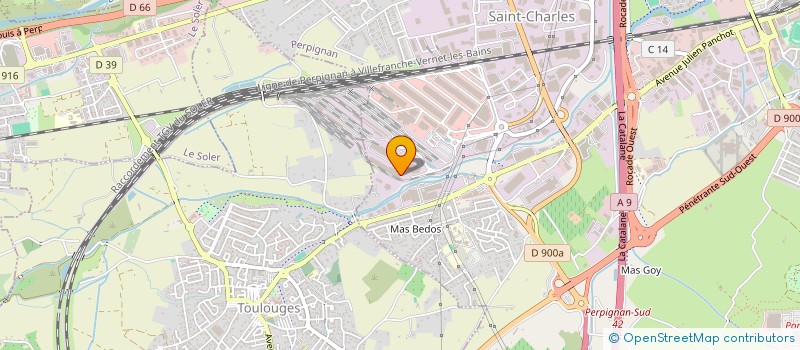 localisation de l'entreprise AGADIA FRUITS SARL  PERPIGNAN