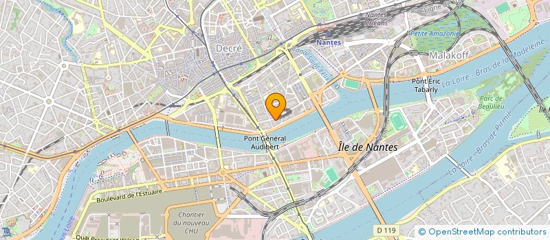 localisation de l'entreprise AGADIA INTERFACE à NANTES