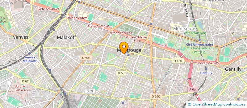 localisation de l'entreprise AGAGB  MONTROUGE