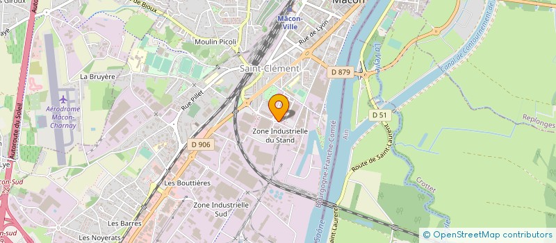 localisation de l'entreprise AGAH  MACON