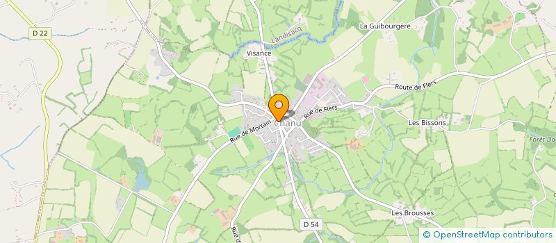 localisation de l'entreprise AGAI (AIDE A LA GESTION DES ANIMATIONS INTERCOMMUNALES) à CHANU