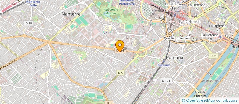 localisation de l'entreprise AGALEN  NANTERRE