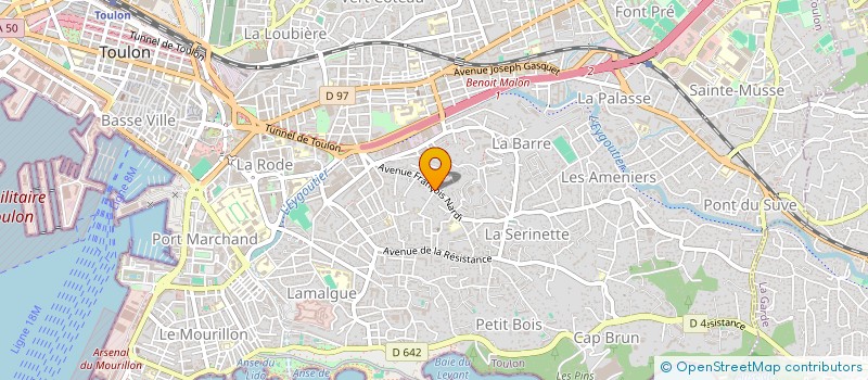 localisation de l'entreprise AGALIS  TOULON