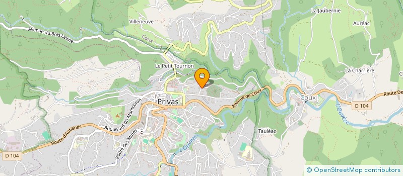 localisation de l'entreprise AGALUC  PRIVAS