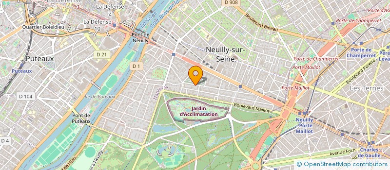 localisation de l'entreprise AGAMAU à NEUILLY-SUR-SEINE