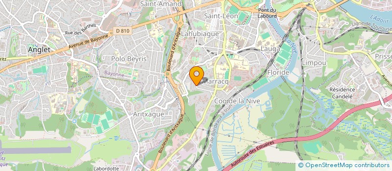 localisation de l'entreprise AGAMAX à BAYONNE