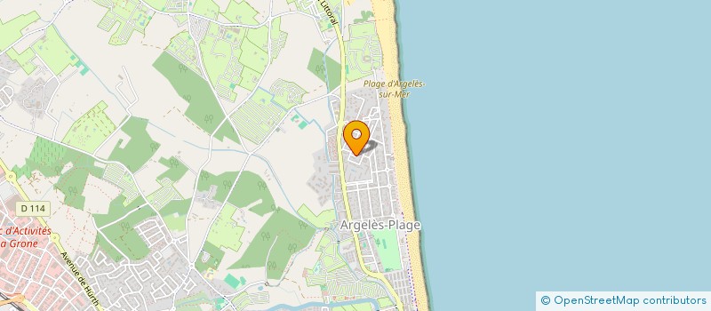 localisation de l'entreprise AGAMAX  ARGELES-SUR-MER