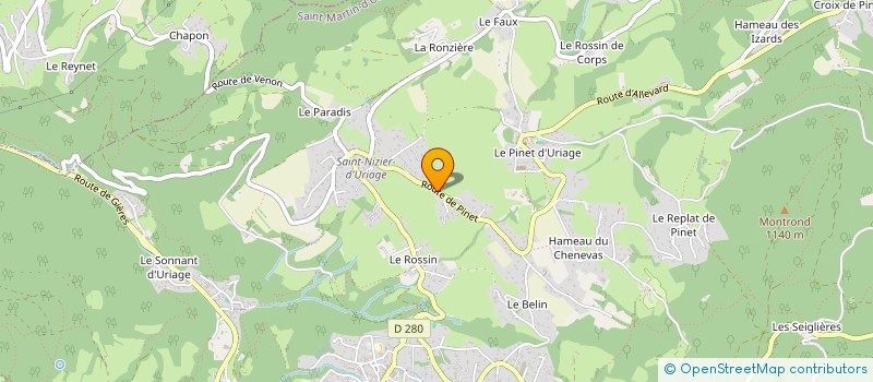 localisation de l'entreprise AGAMEDEN  SAINT-MARTIN-D'URIAGE