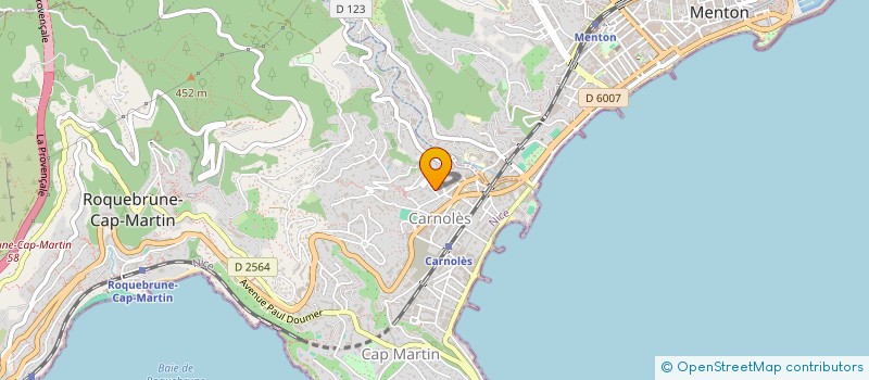localisation de l'entreprise AGAMEMNON à ROQUEBRUNE-CAP-MARTIN