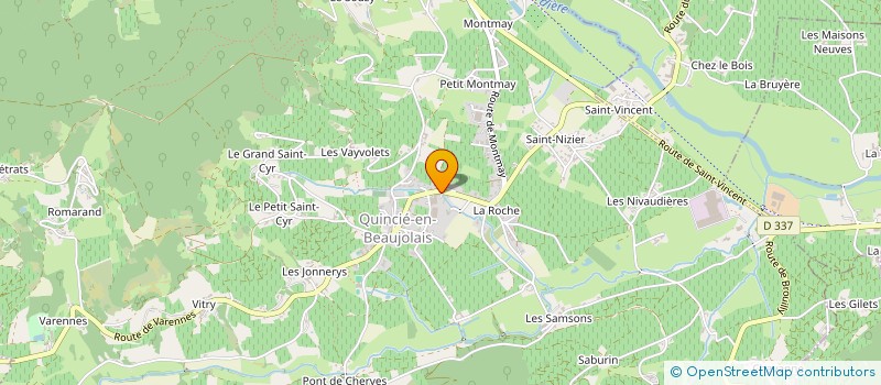 localisation de l'entreprise AGAMY VIGNOBLES  QUINCIE-EN-BEAUJOLAIS