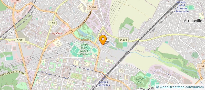 localisation de l'entreprise AGANASOFT à SARCELLES