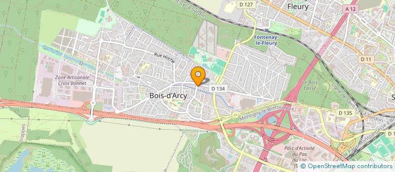 localisation de l'entreprise AGANE INVEST  BOIS-D'ARCY