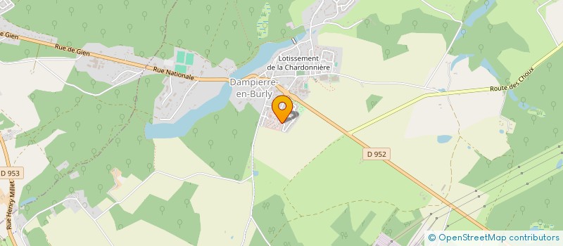 localisation de l'entreprise AGAP à DAMPIERRE-EN-BURLY
