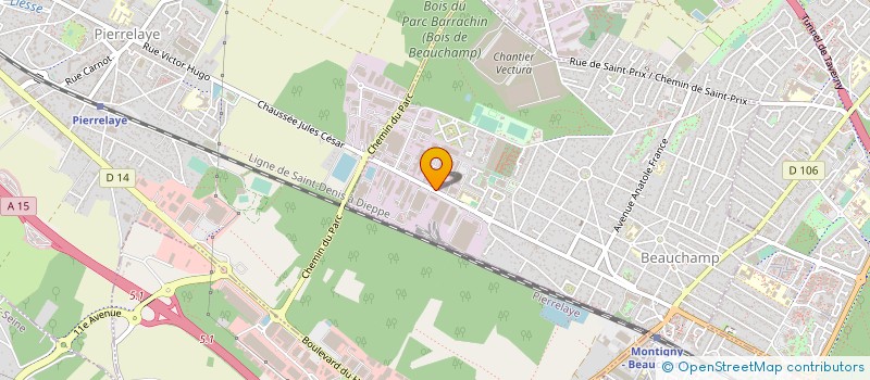 localisation de l'entreprise AGAPA-WEG ELECTRICITE à BEAUCHAMP