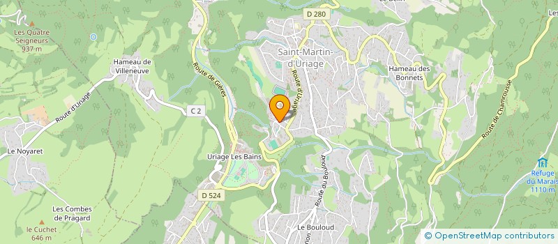 localisation de l'entreprise AGAPANTE  SAINT MARTIN D'URIAGE